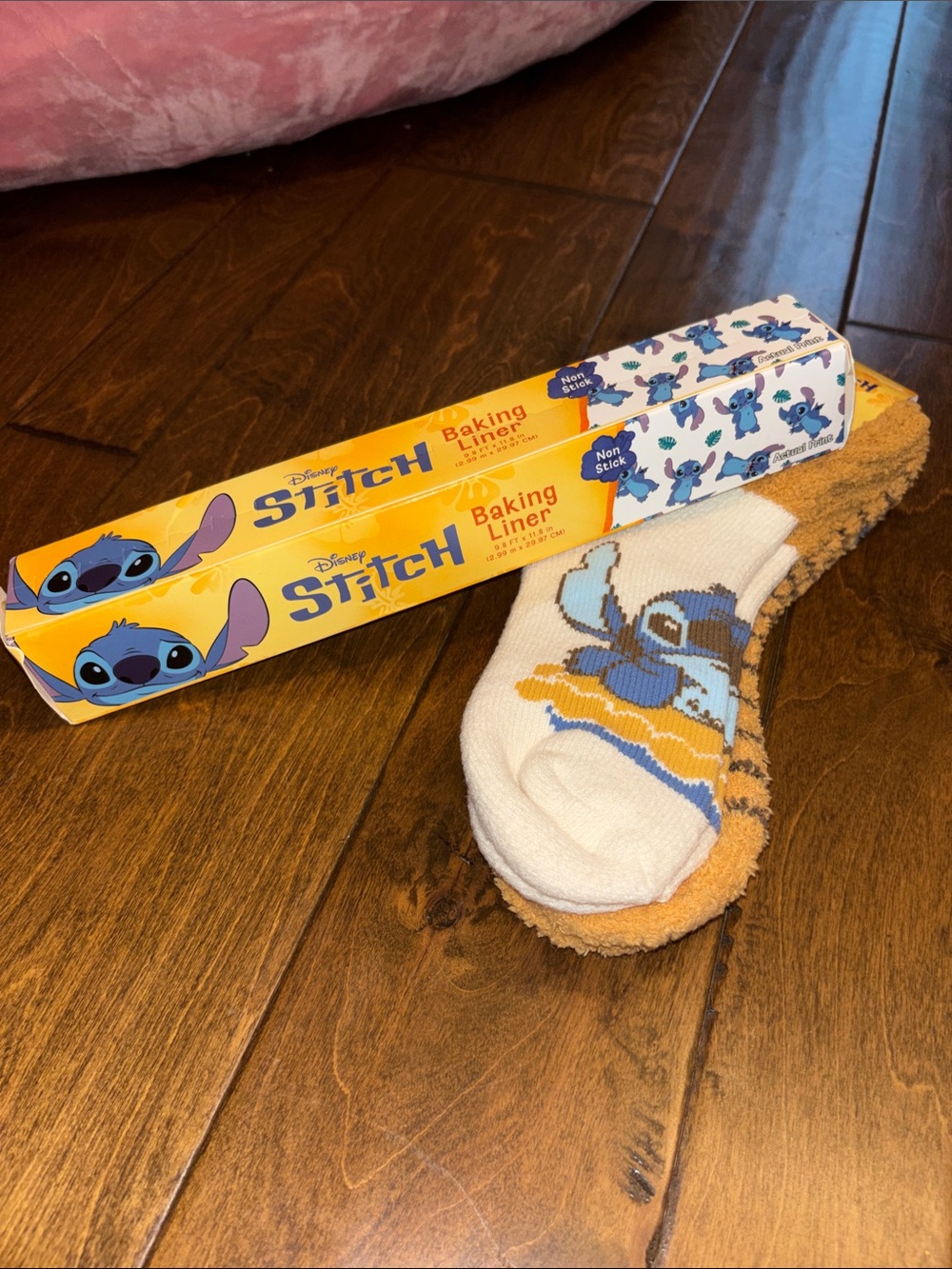 Disney Stitch Baking Liner & Stitch Socks - new